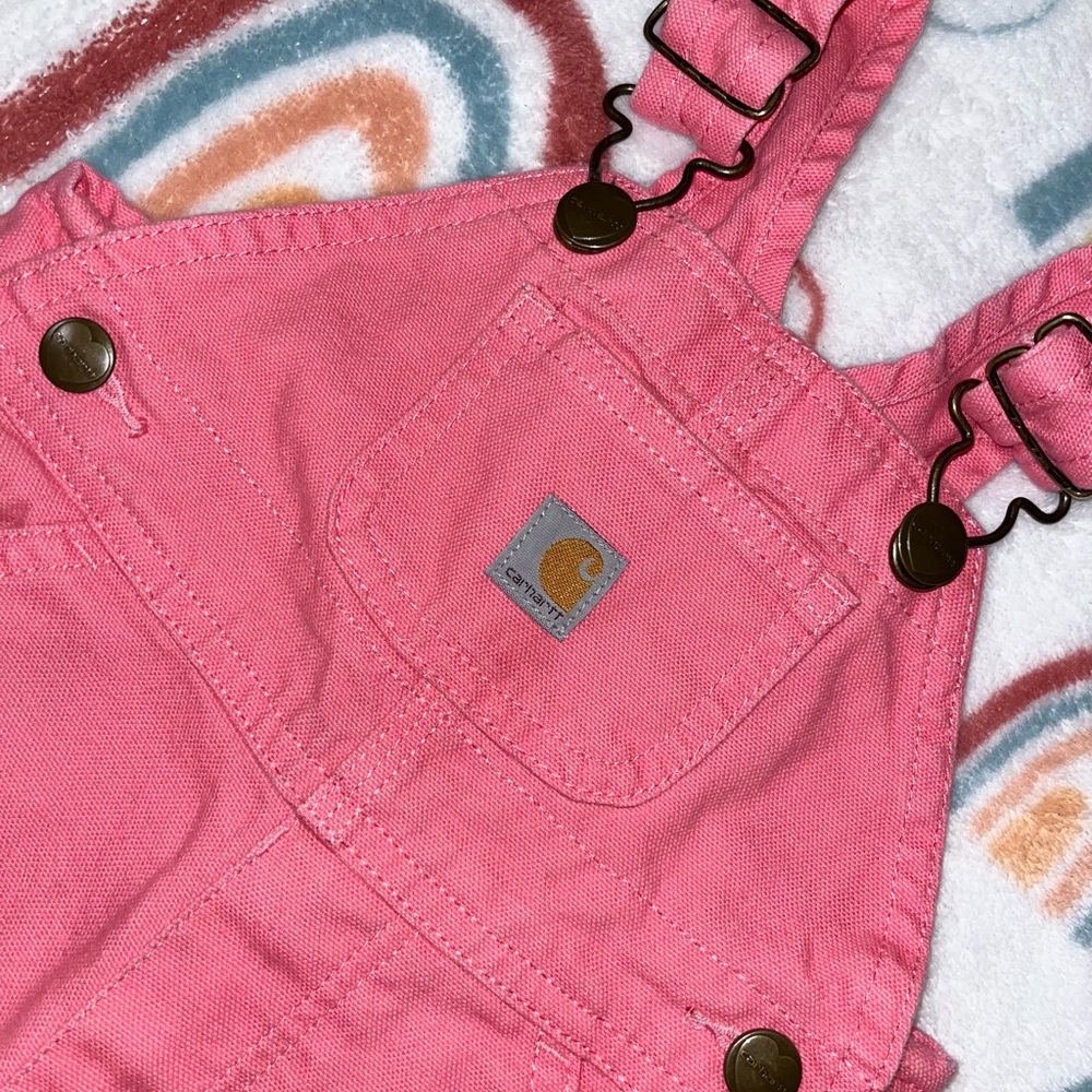 Baby Girl Pink Carhartt Overall 🩷